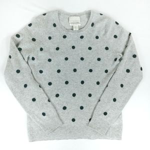 Cynthia Rowley Cashmere Polka Dot Sweater Medium